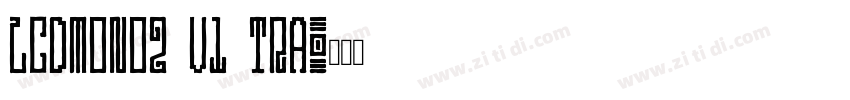 LCDMono2 U1 tra字体转换